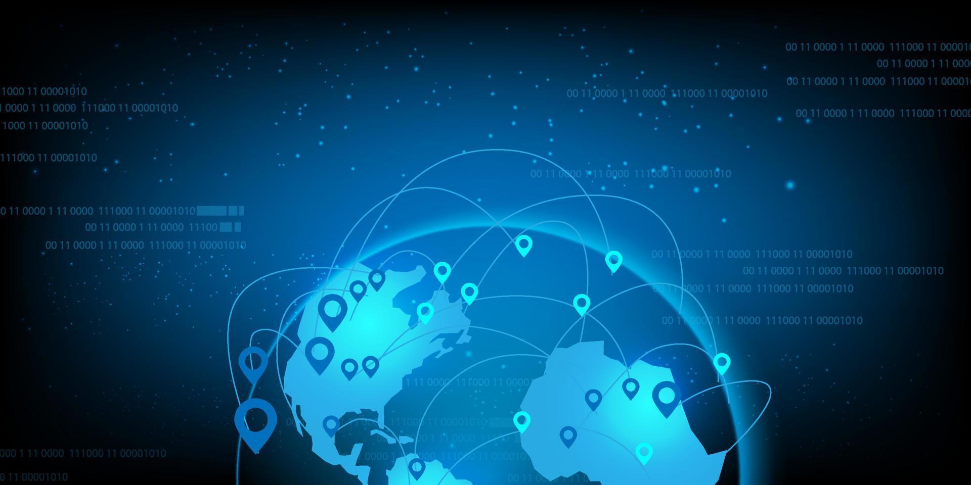 1920x960 world map connection futuristic modern website background or cover page vector for technology and finance concept and education future company