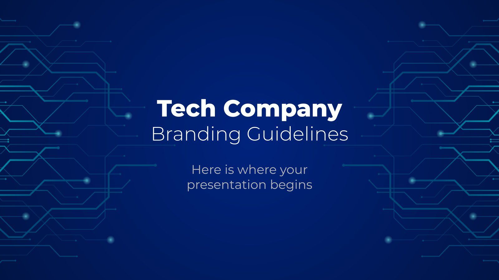 1600x900 Tech Company Branding Google Slides and PowerPoint Template