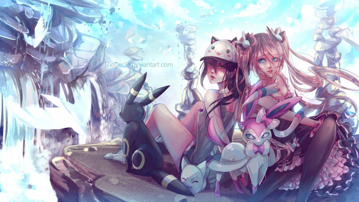 1245x700 Free download Konachan com 250880 2girls dress hat original