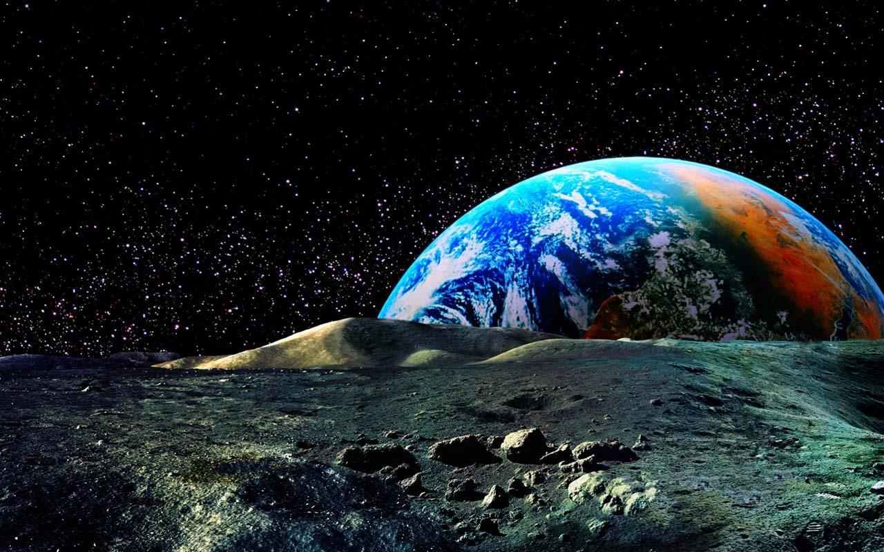1280x800 The earth and Moon, DP/ (192.2 Kb, picture)