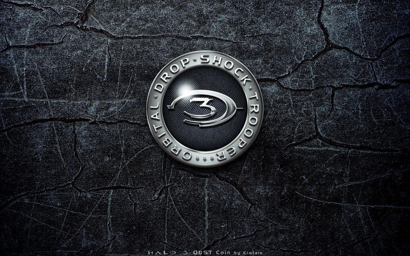 1440x900 Halo 3 ODST Coin Back