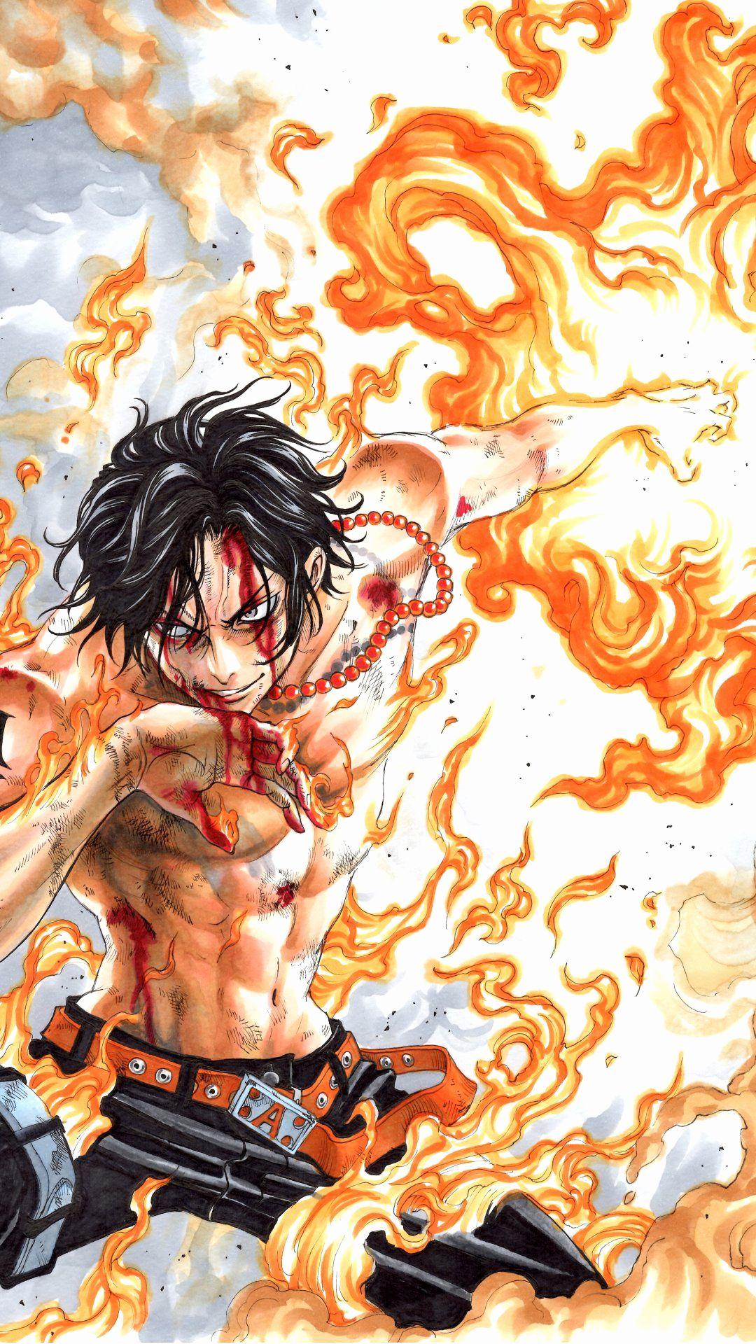 1080x1920 One Piece Ace Wallpaper Hình nền tuyệt vời 1080p HD