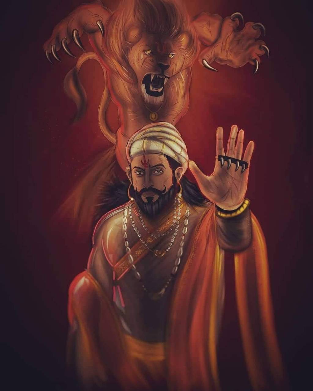 1024x1280 Shivaji Maharaj wallpaper