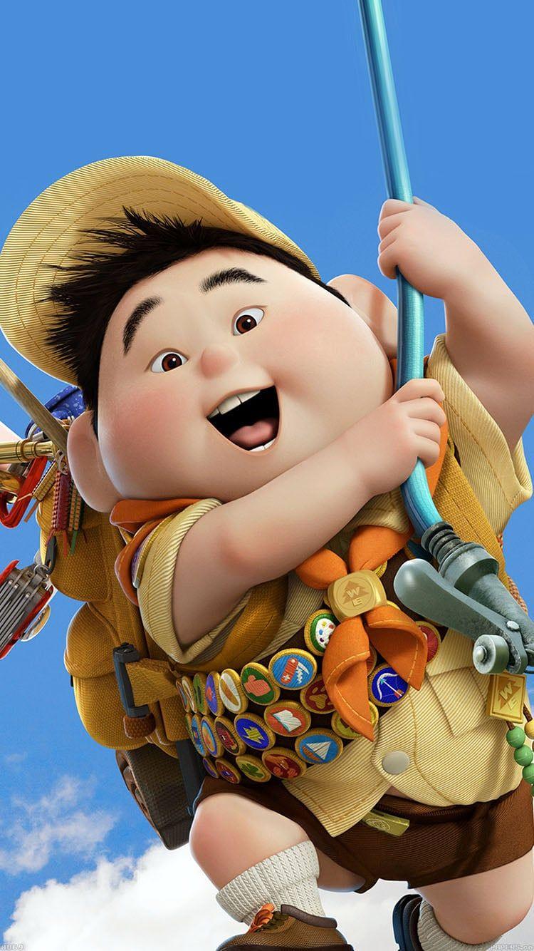 750x1334 Russell From Up Wallpaper Magical Disney Wallpaper For Your