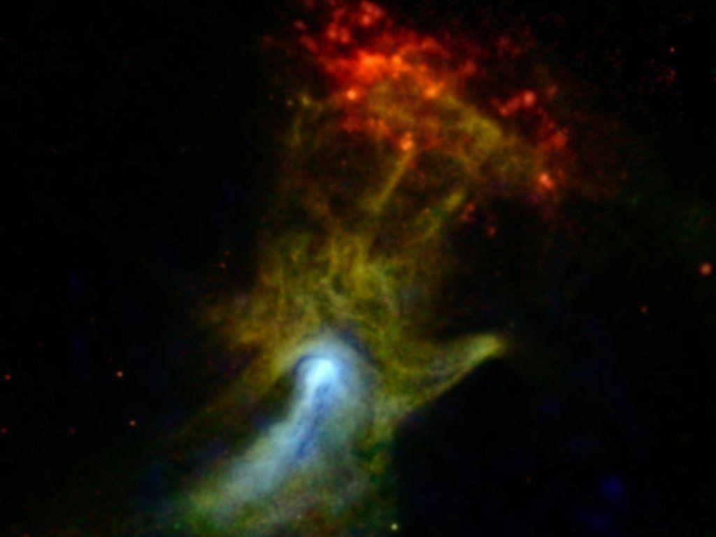 1024x768 Hand of God Wallpaper