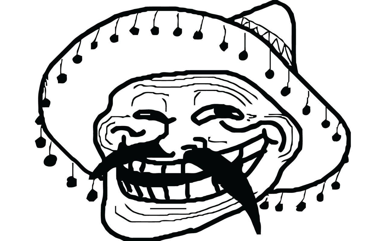 1280x800 HD Wallpaper: Mexicano Troll Face