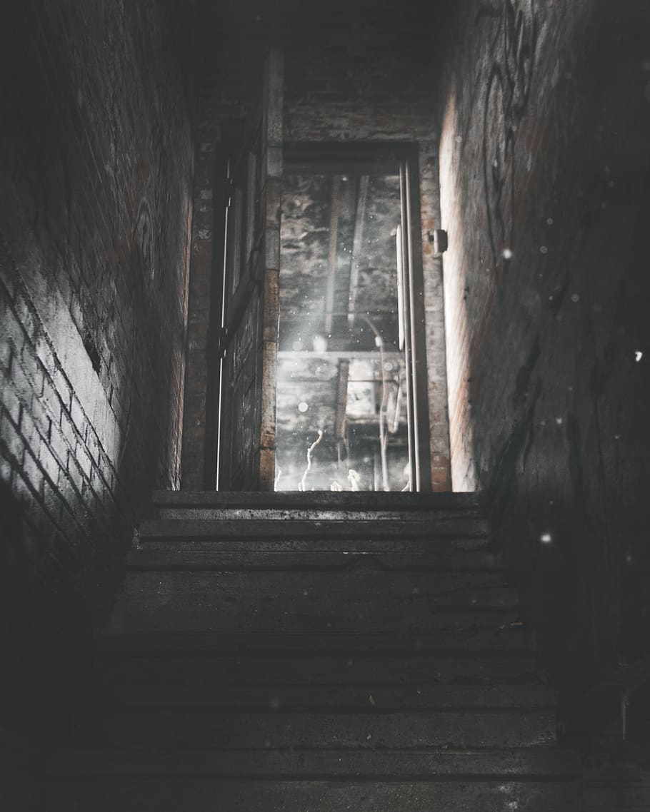 910x1138 Hallway ruin abandoned 1080P, 2K, 4K, 5K HD wallpaper free