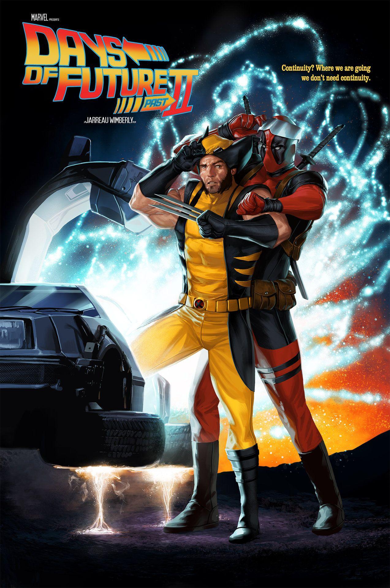 1273x1920 #Deadpool, #DeLorean, #Jarreau Wimberly, #Back to