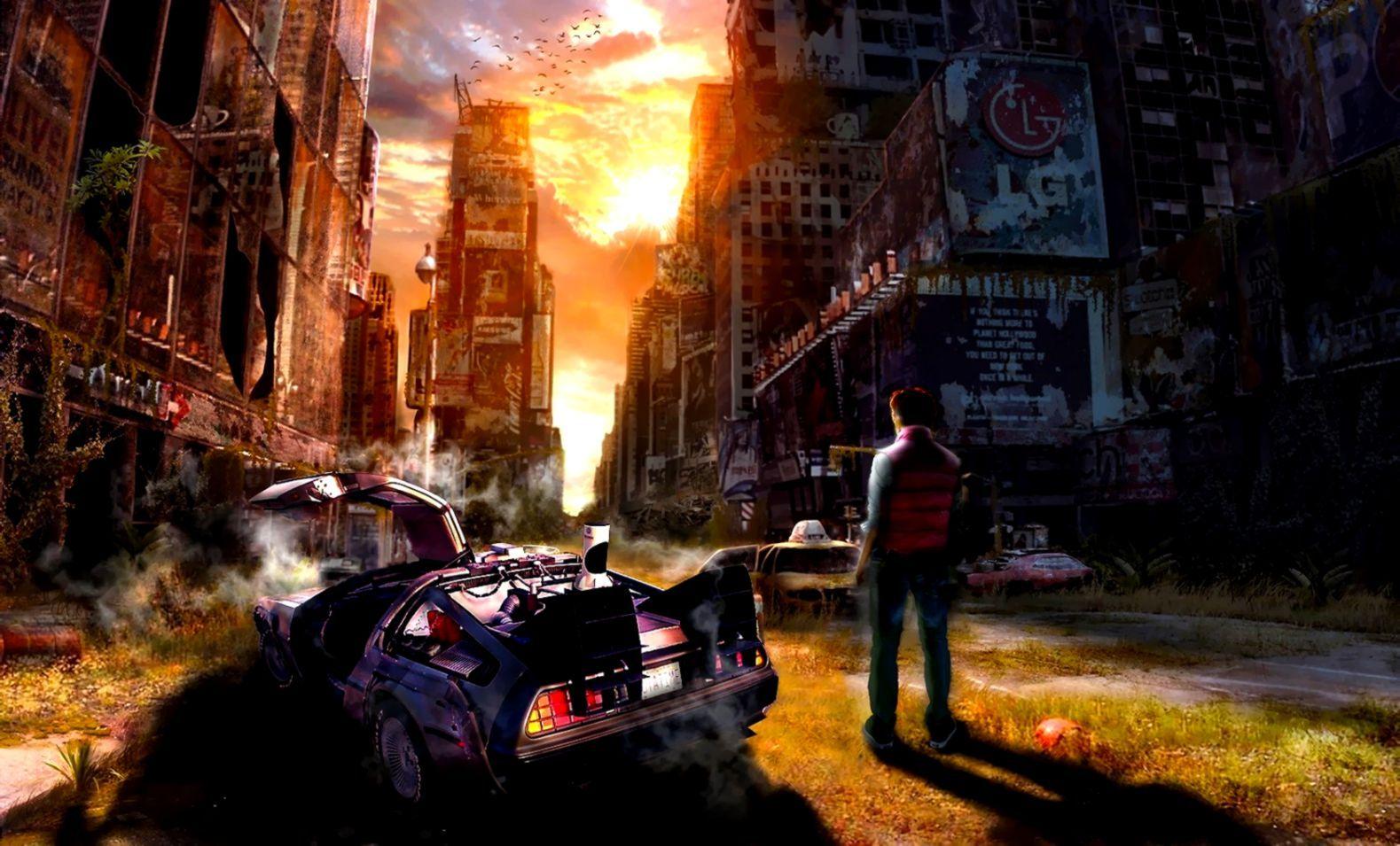 1579x955 The Time Machine Back To The Future Wallpaper And Background
