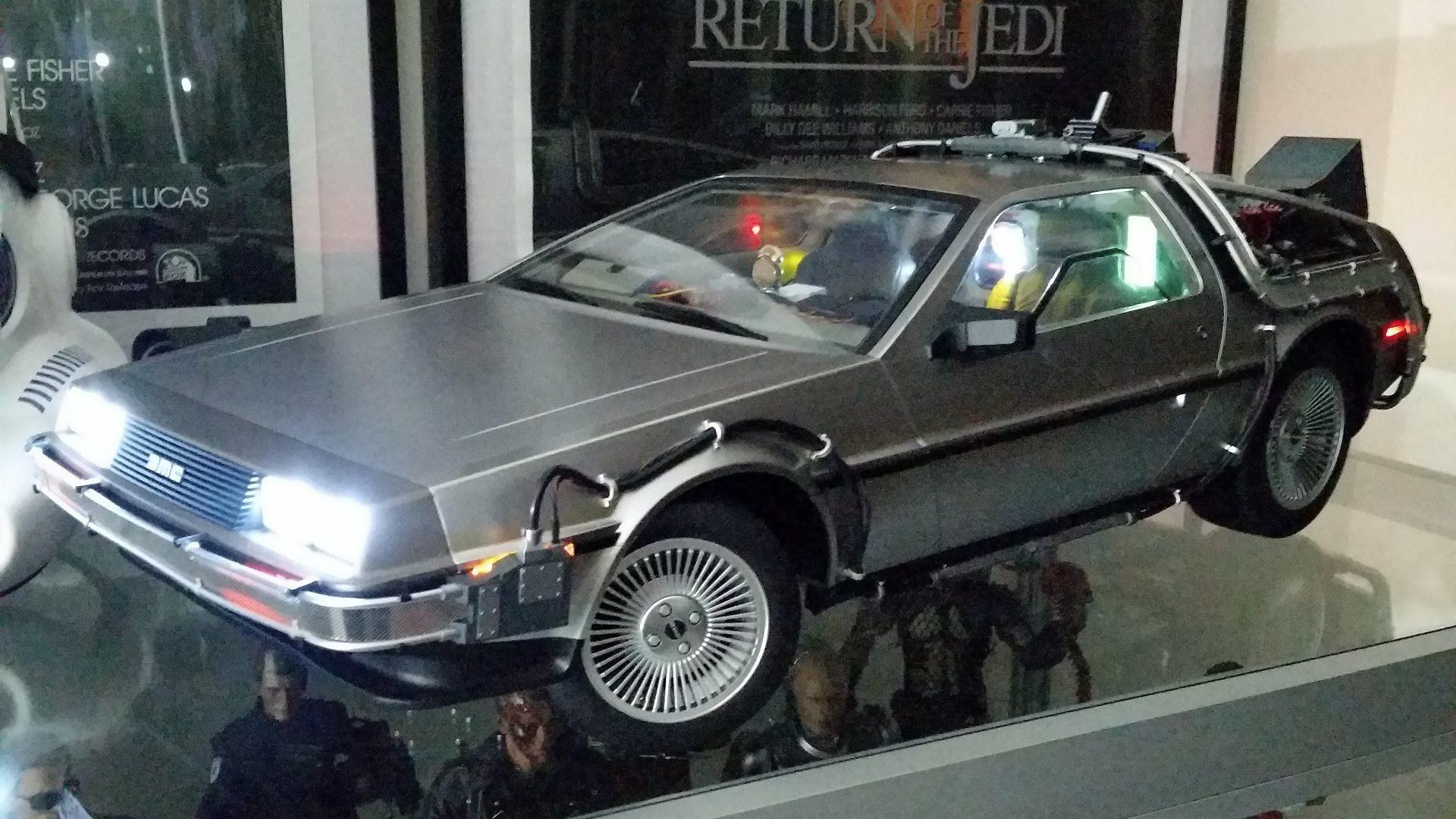 1920x1080 Delorean Time Machine Flying Wallpaper Background Toys Back