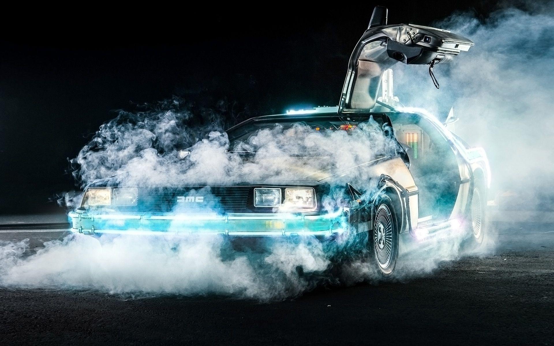 1920x1200 DeLorean Time Machine Wallpaper