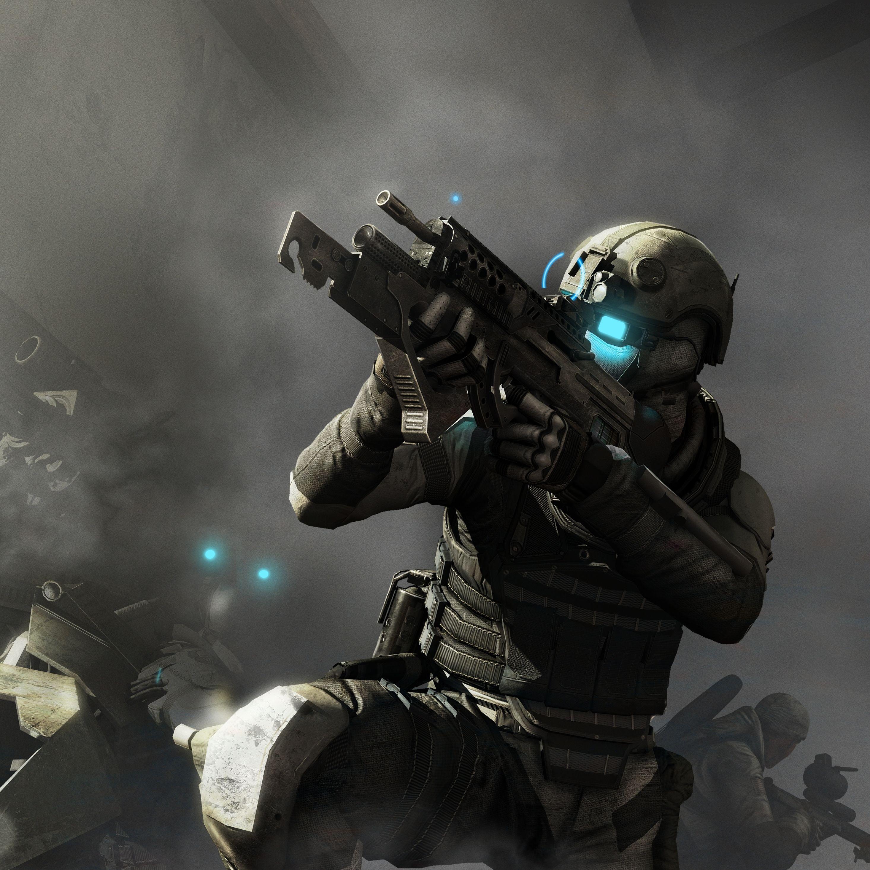 2932x2932 Tom Clancys Ghost Recon Future Soldiers And Machine iPad