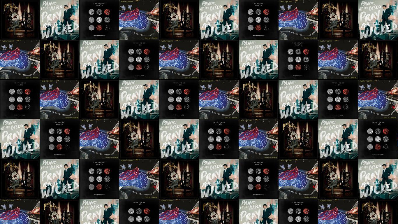 1366x768 Panic At Disco Vices Virtues Pray For Wicked Wallpaper « Tiled Desktop Wallpaper
