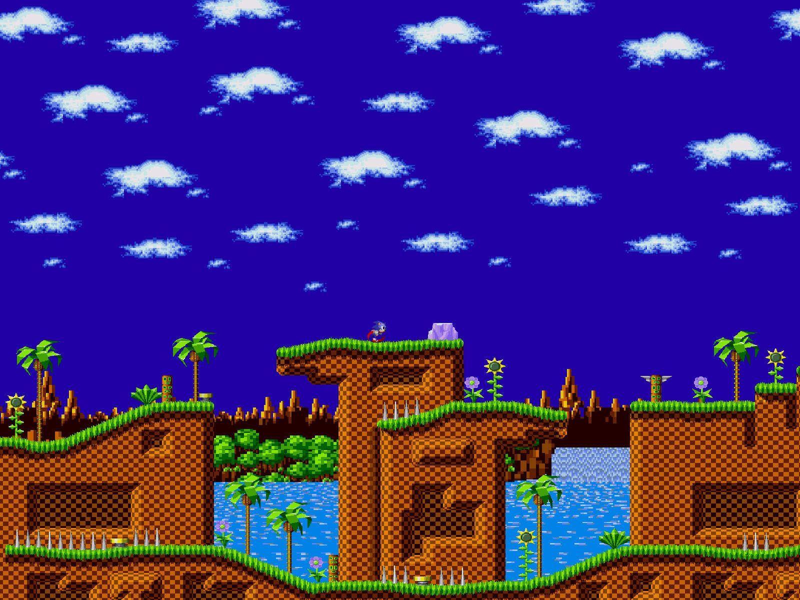 Sonic Green Hill Zone screenshot Sonic the Hedgehog HD wallpaper   Wallpaper Flare