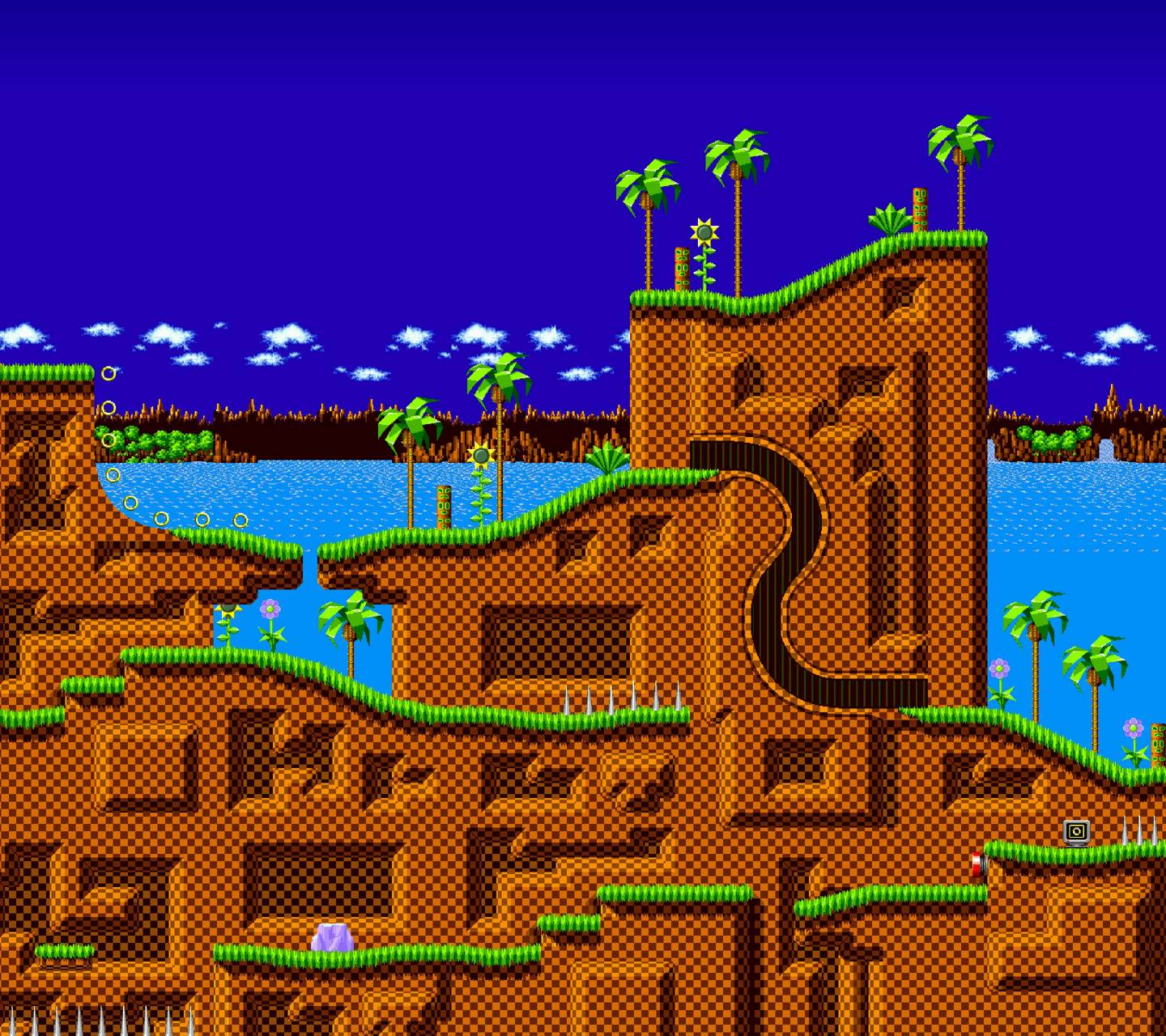 Фон green hill zone