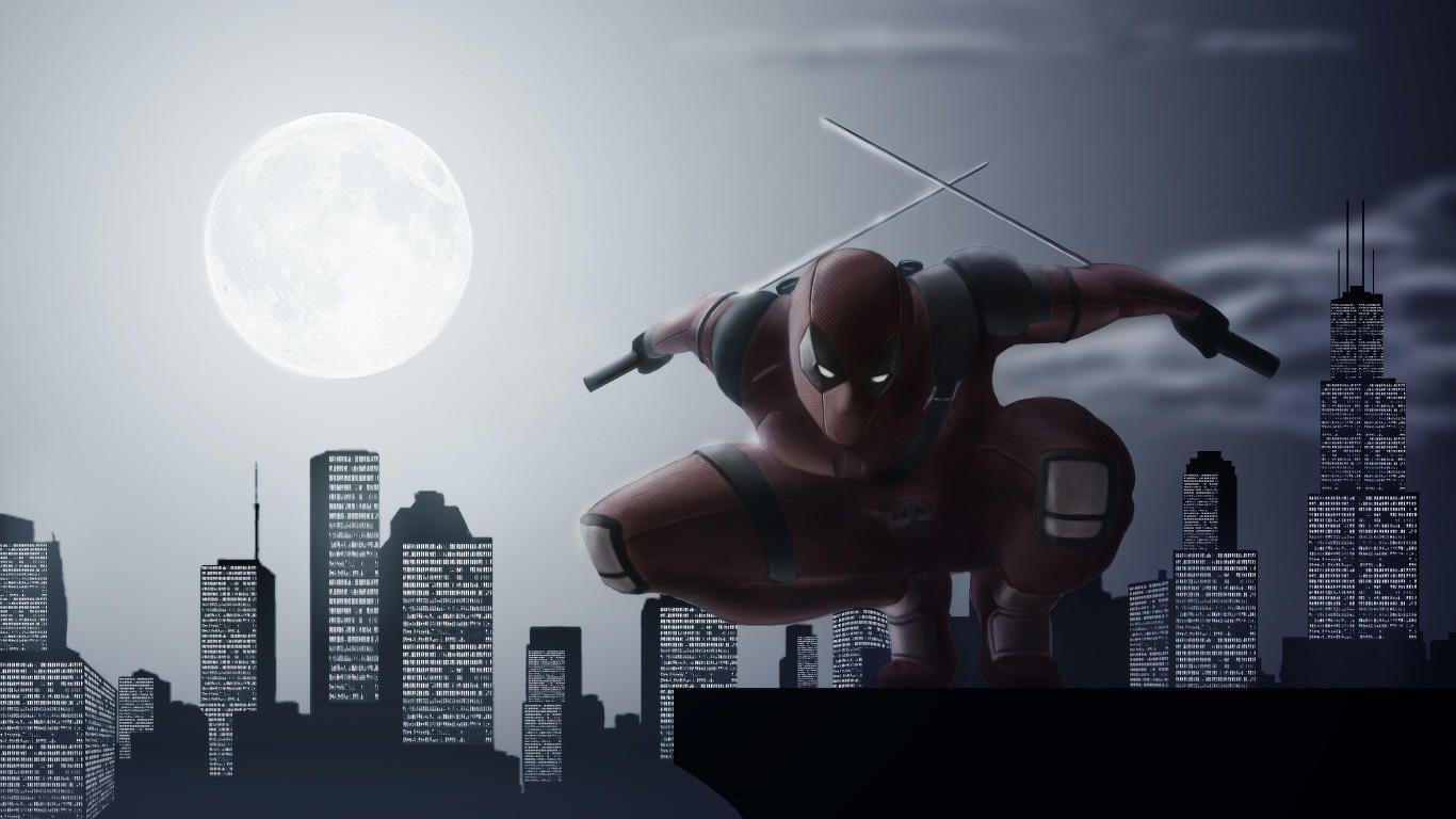 1366x768 Deadpool Night Stalker 4K HD Wallpaper (1366x768)