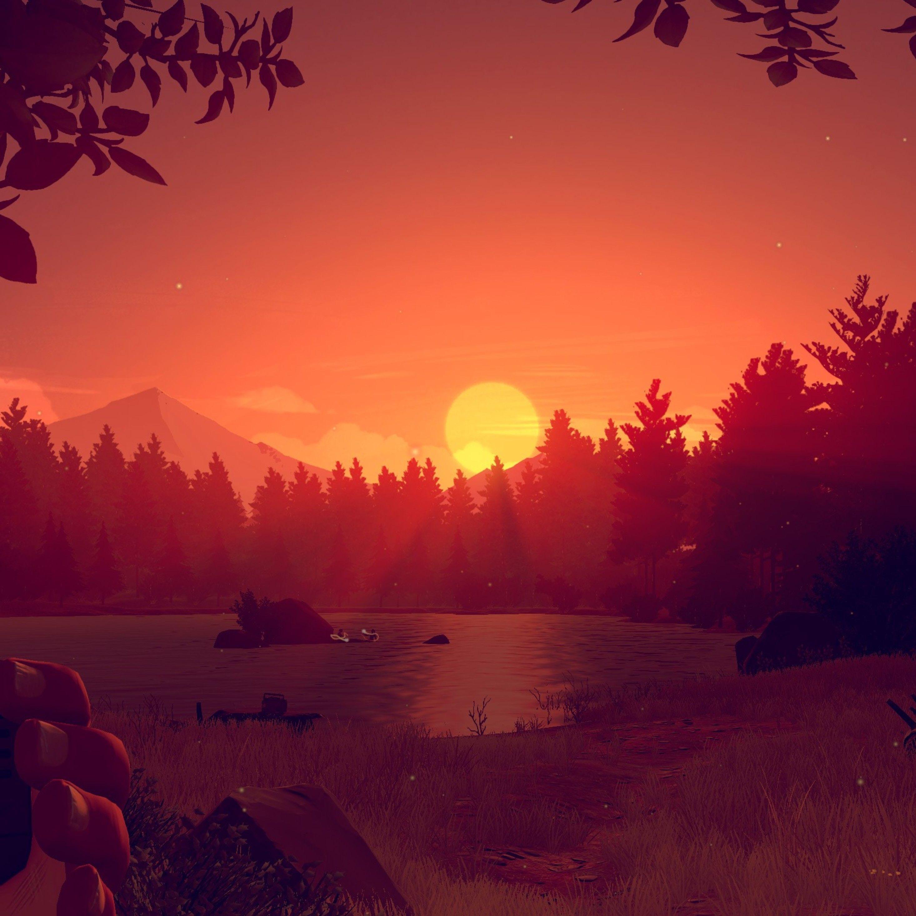 2932x2932 Firewatch trò chơi Sunset iPad Pro Retina Display HD 4k