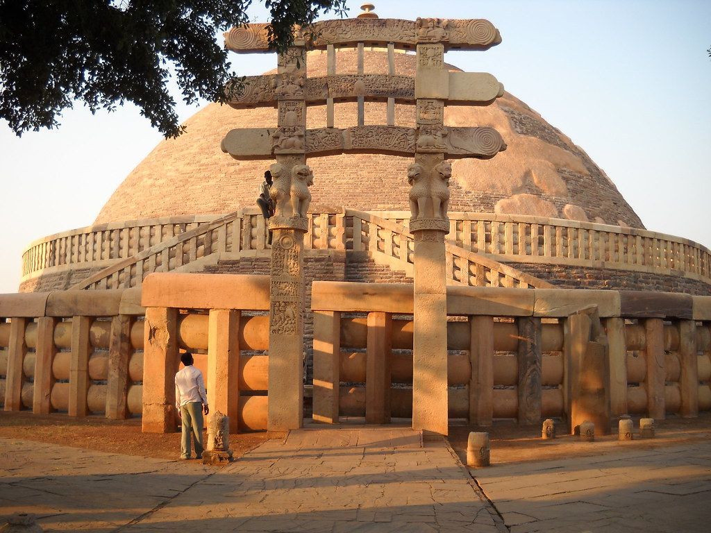 1024x768 Great Stupa south view, Trip to Sanchi stupa from bhopal