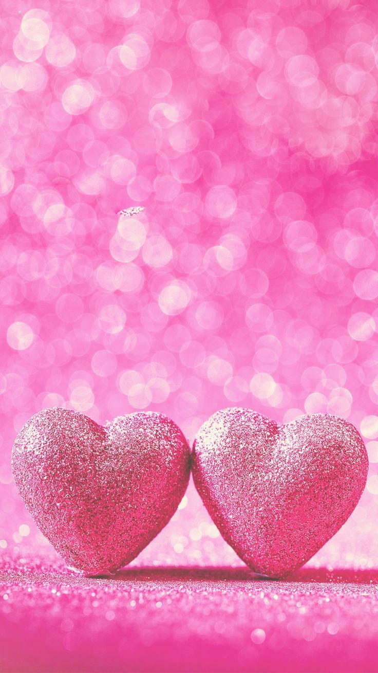 736x1309 Two Hearts iPhone Wallpaper