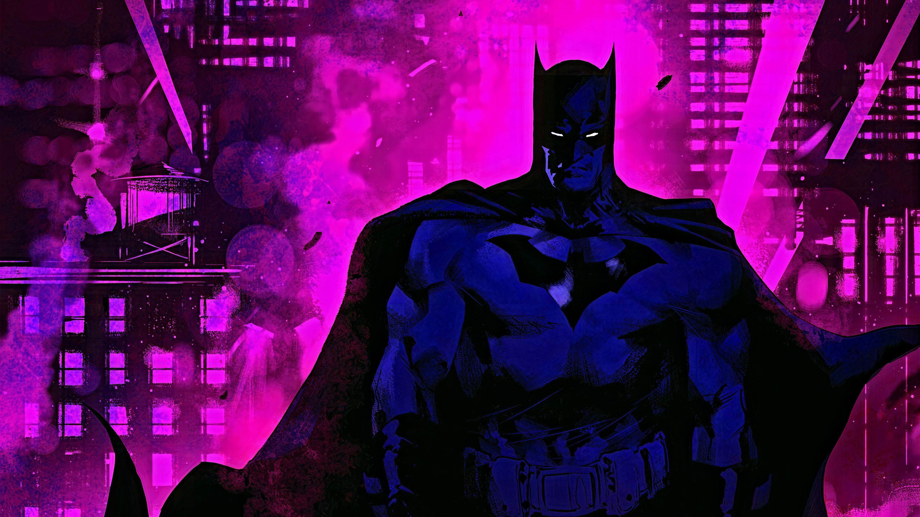 3840x2160 Batman Purple Theme Wallpaper, HD Superheroes Wallpaper, 4k Wallpaper, Image, Background, Photos and Picture
