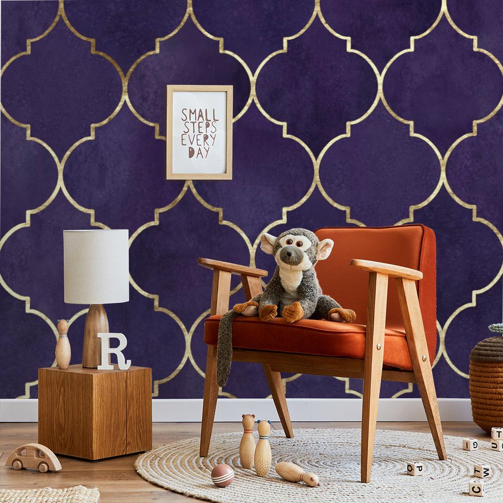 1000x1000 Purple Moroccan Theme Wallpaper