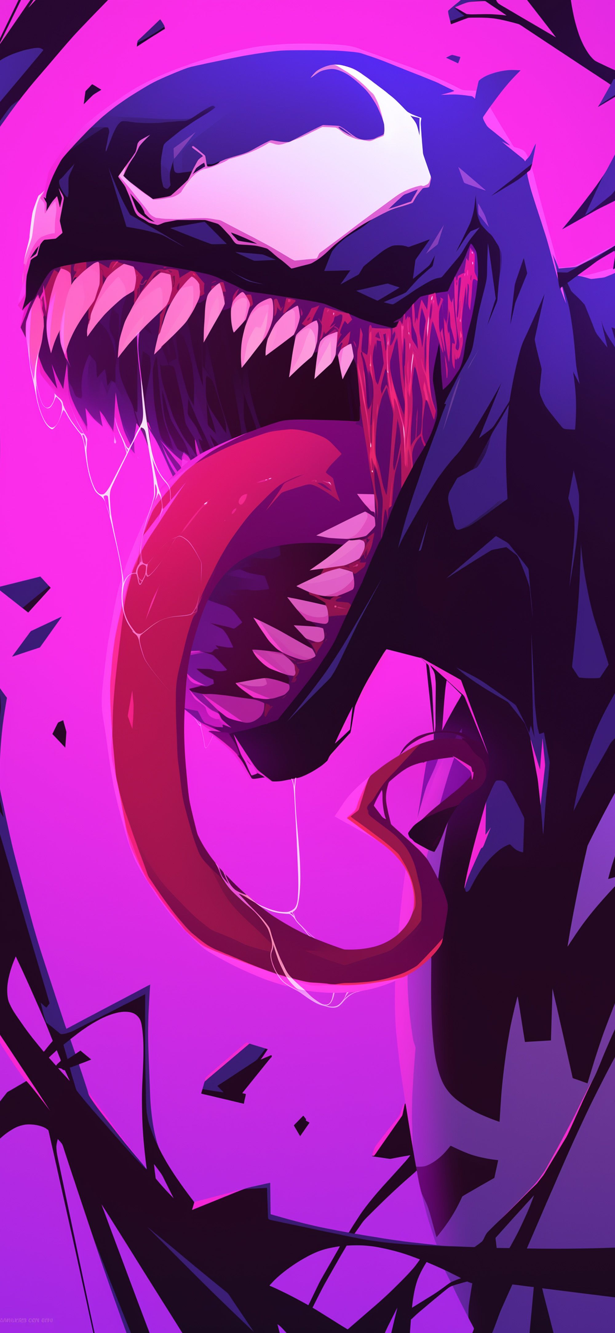 2000x4329 Venom Purple Theme Epic Wallpaper Villain Wallpaper