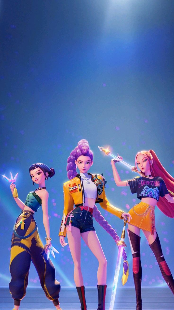 736x1308 kpop Demon hunters wallpaper