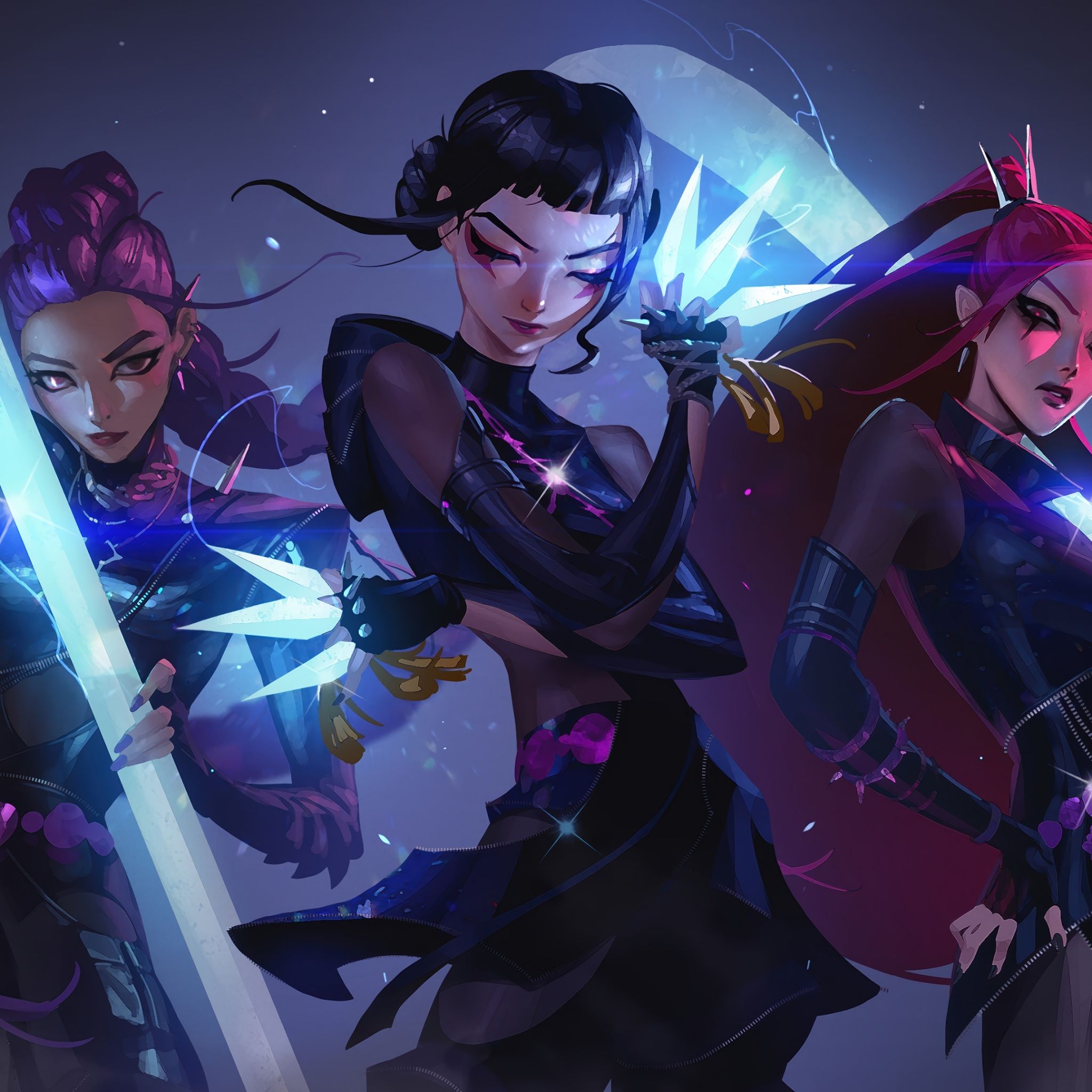 2048x2048 KPop Demon Hunters Wallpaper 4K, Girls, Huntrix, Rumi (Huntrix)