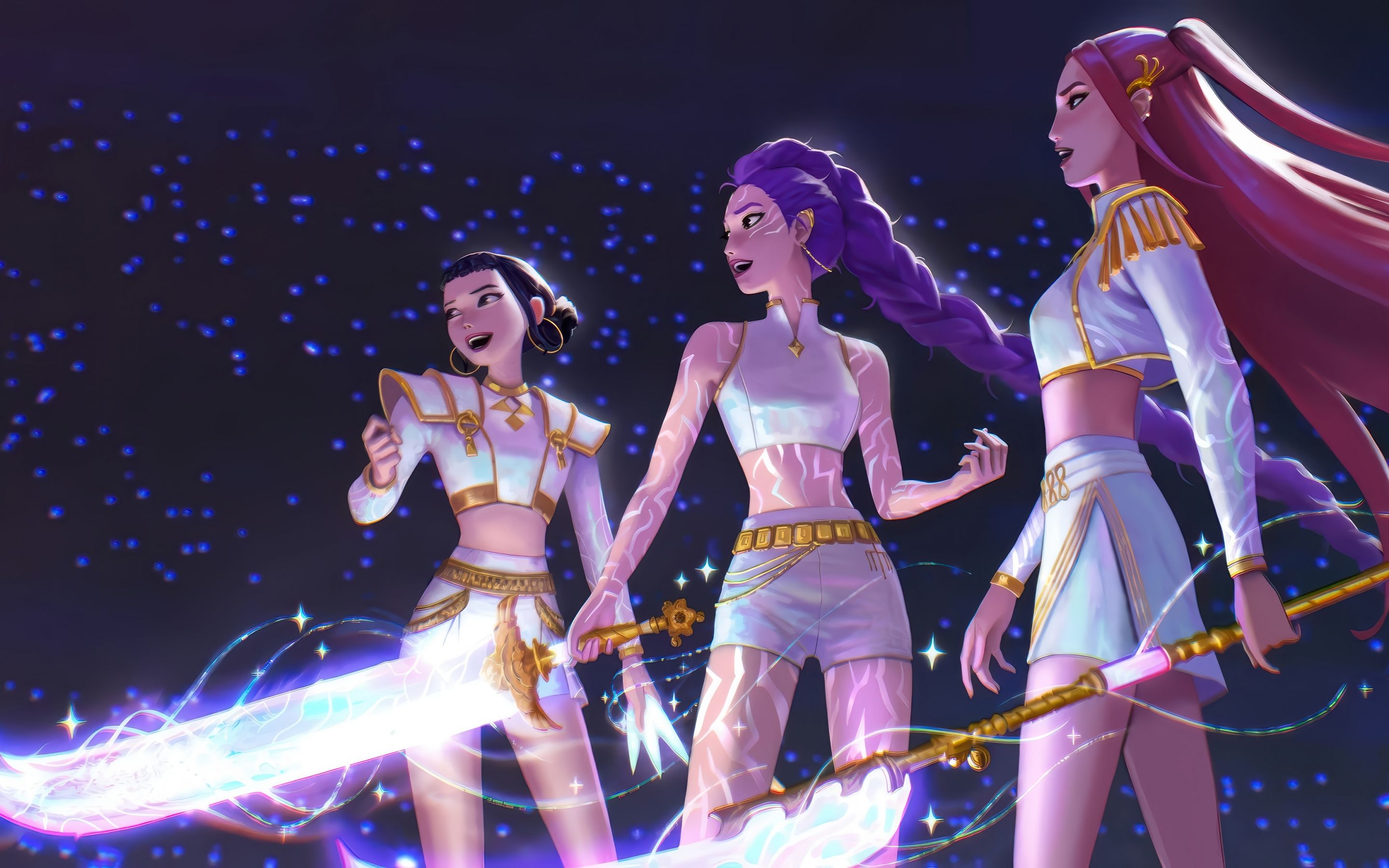 2880x1800 Huntrix Wallpaper 4K, KPop Demon Hunters, Rumi