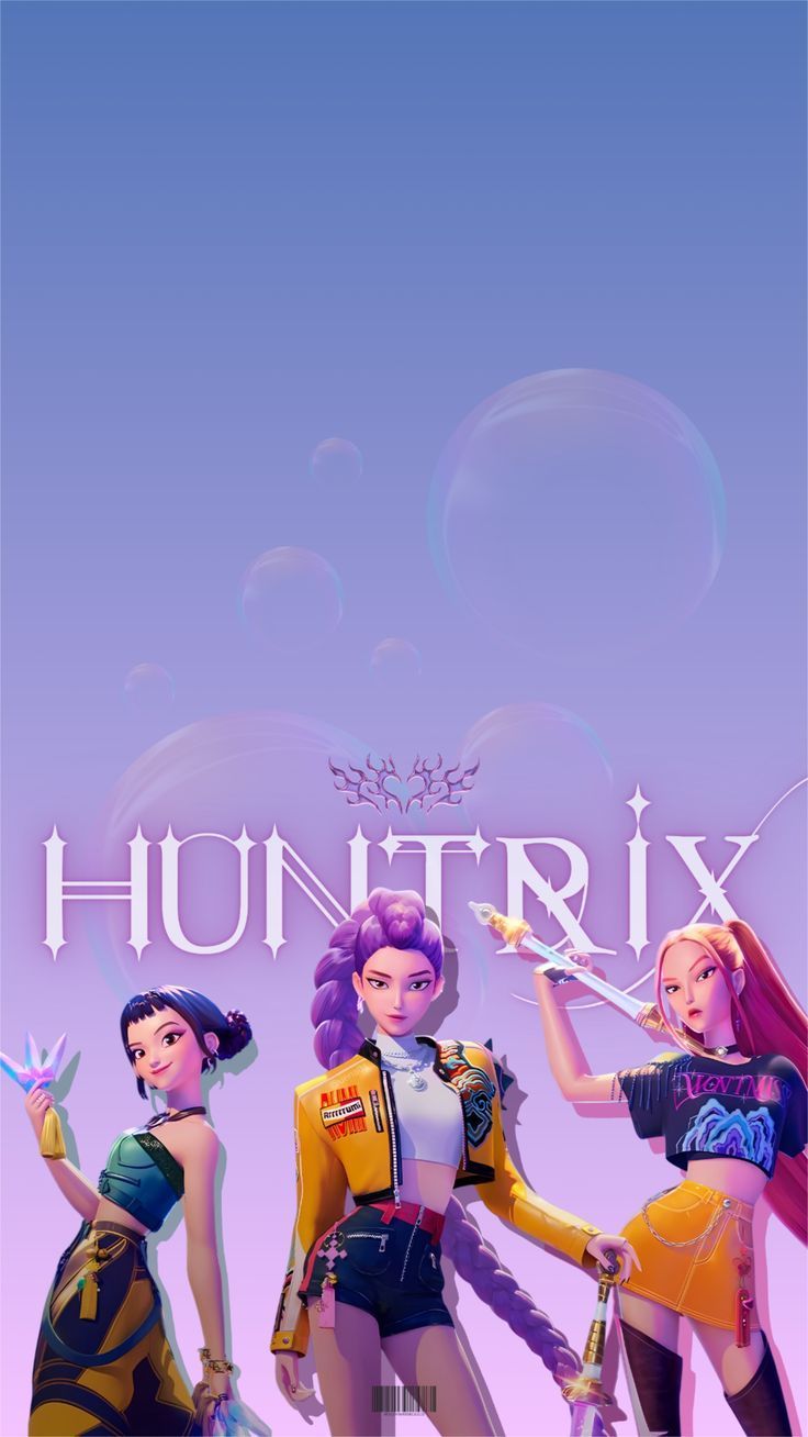 736x1308 HUNTRIX DEMON HUNTERS Wallpaper