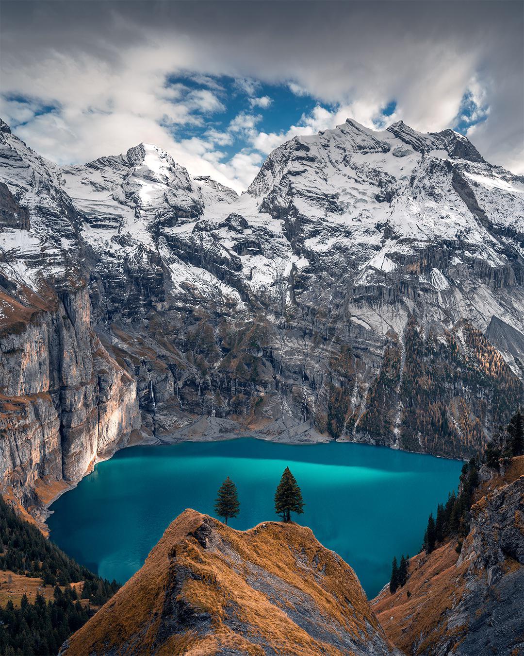 1080x1350 Incredible Blue Lake in the Swiss Alps [OC][1080x1350] IG @holysh0t