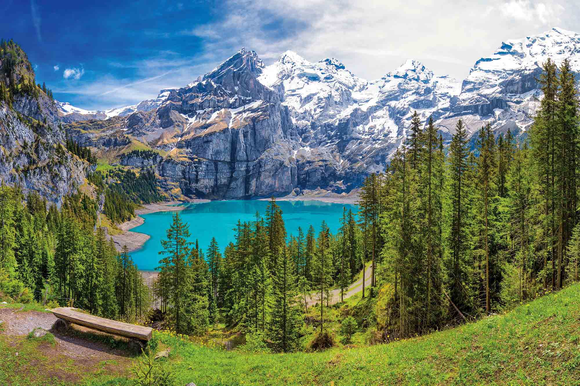 2000x1333 Lake Oeschinen, Swiss Alps