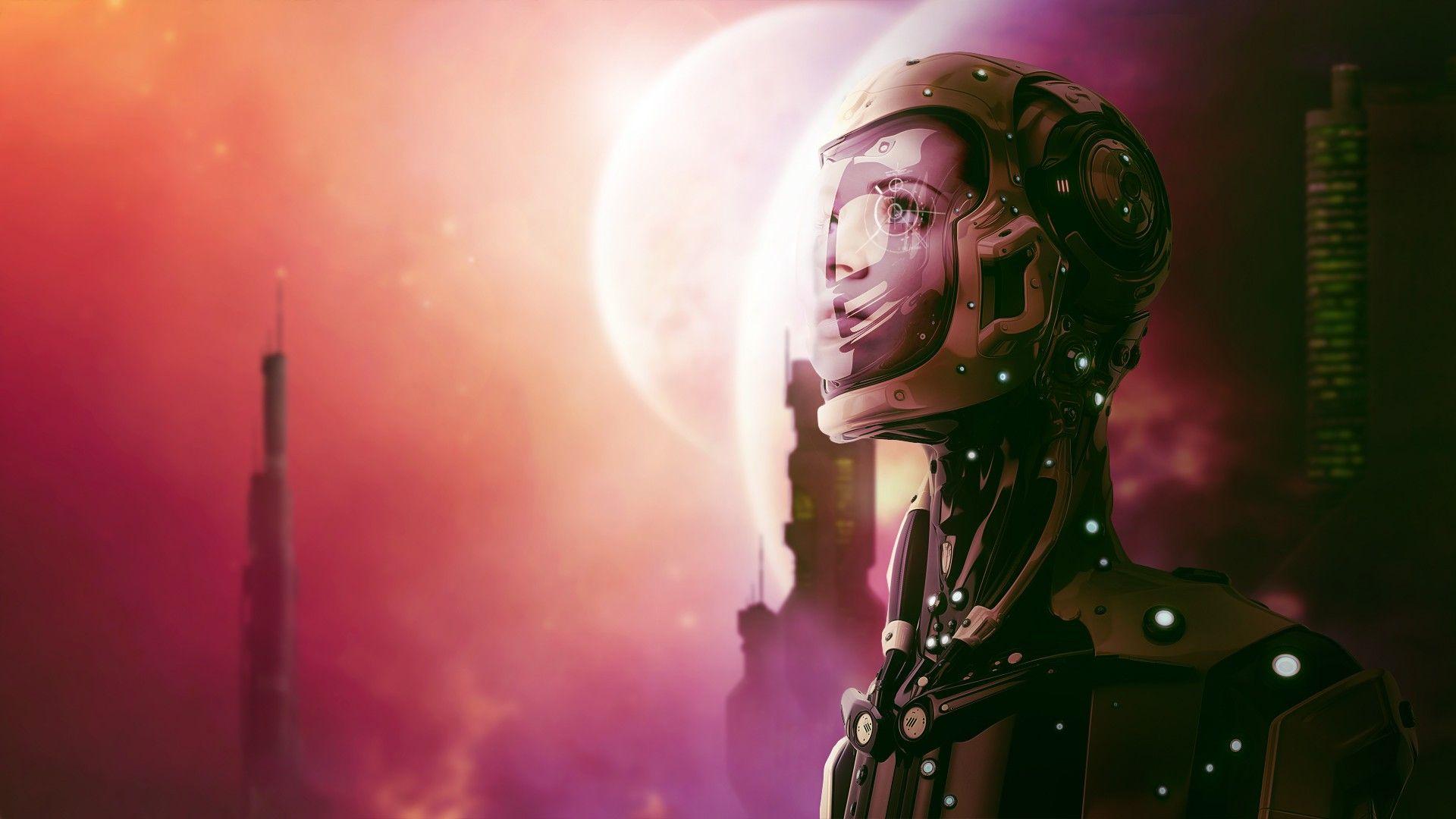 1920x1080 Space Girl Wallpaper, HD Fantasy Girls