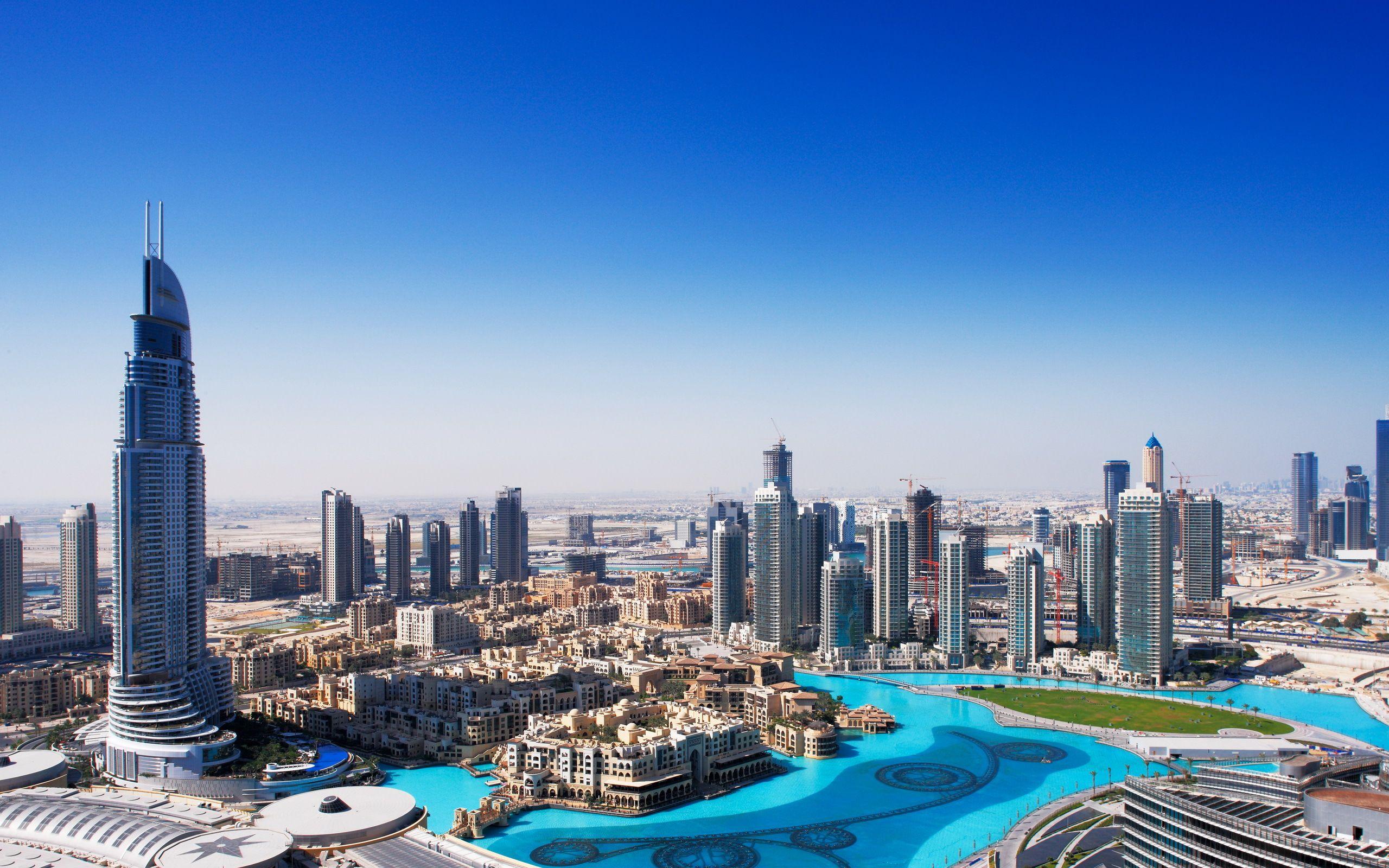2560x1600 Hình nền Nhà chọc trời, Trung tâm thành phố, Dubai, độ phân giải cao, Thế giới