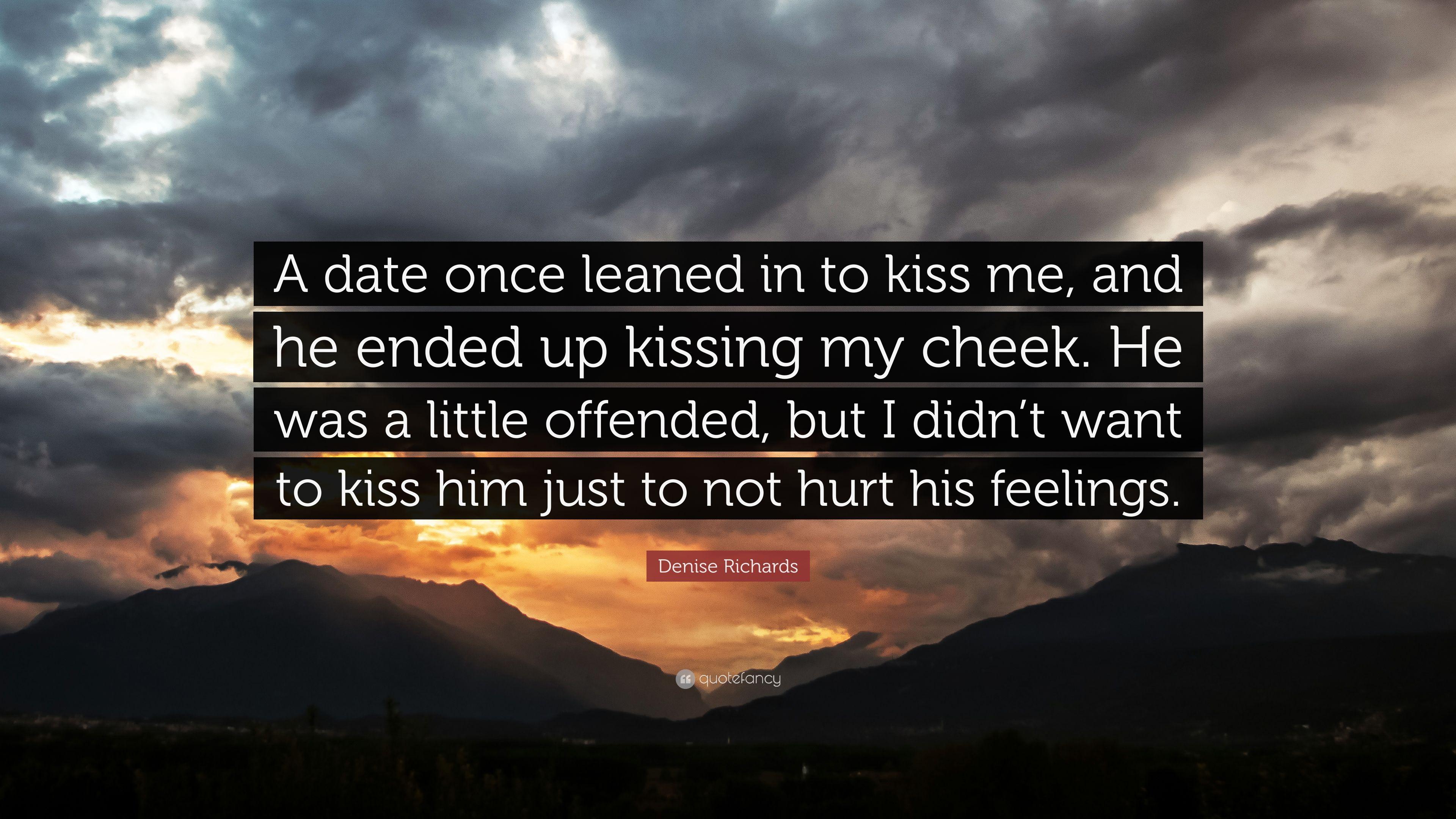 3840x2160 Denise Richards Quote: “A date once leaned in to kiss me, and he