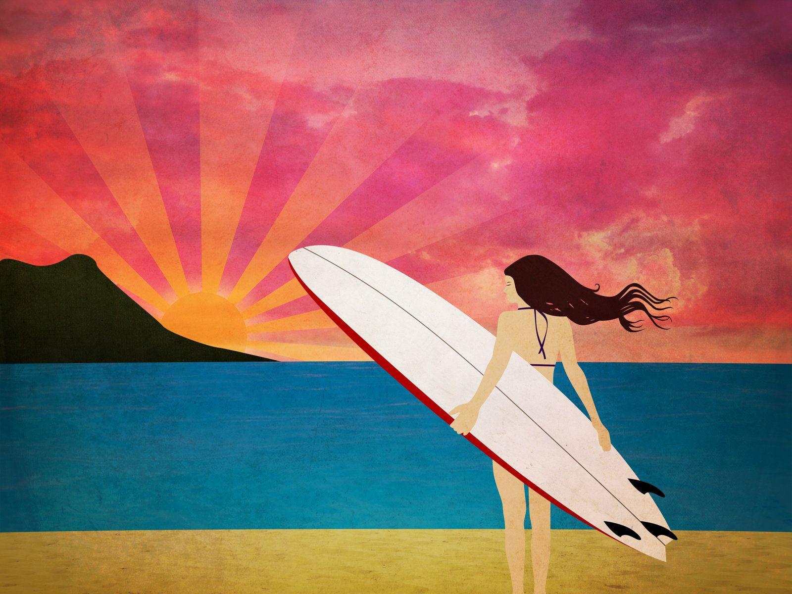 1600x1200 Free download girls wallpaper hot pics Surfer Girl Wallpaper