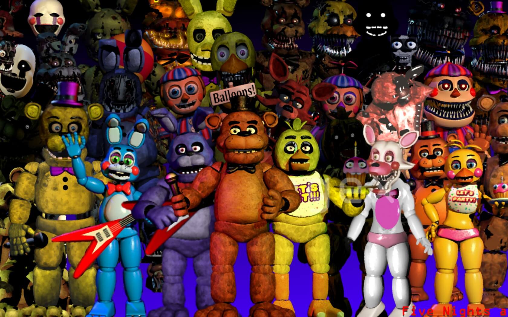1680x1050 Best FNaF Wallpaper For iPhone XS, X, 7 & 6 of Apple