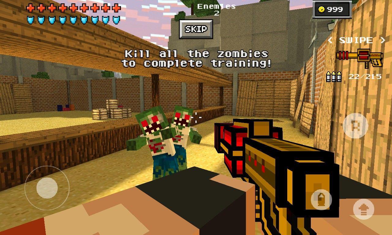 1280x768 Pixel Gun 3D a terrific first person shooter in Minecraft retro style
