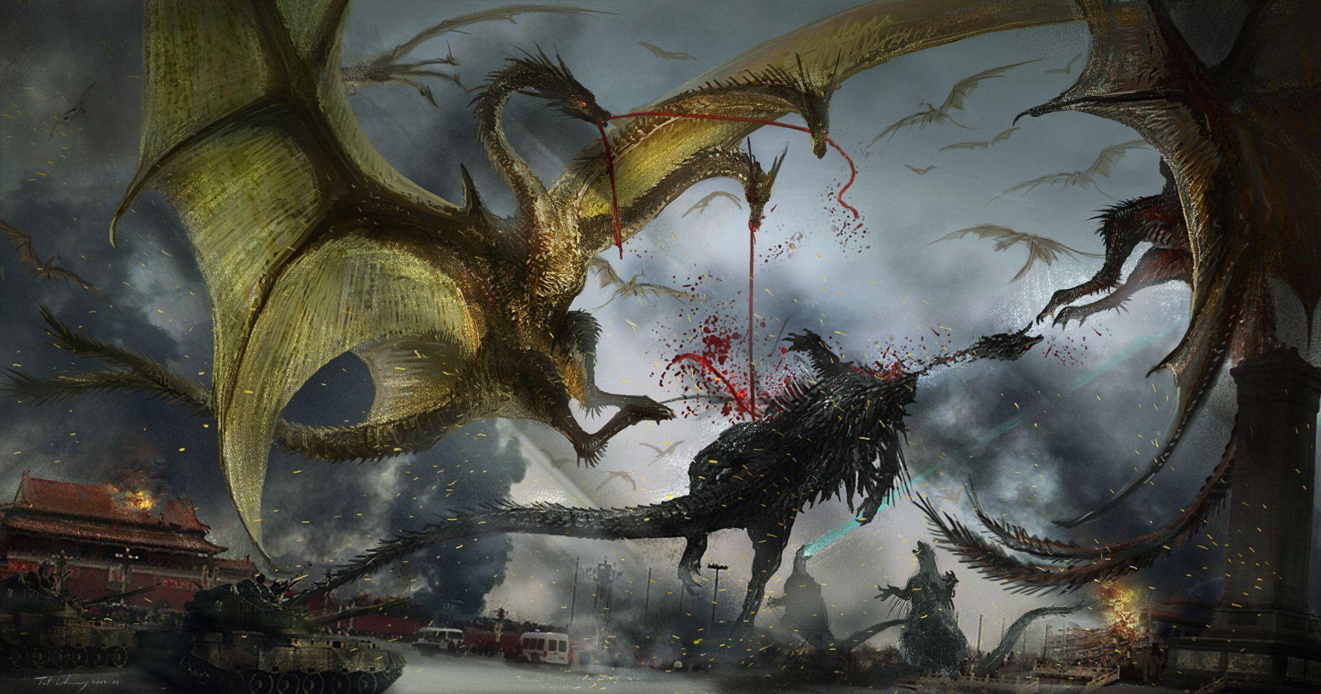 King Ghidorah Vs Godzilla