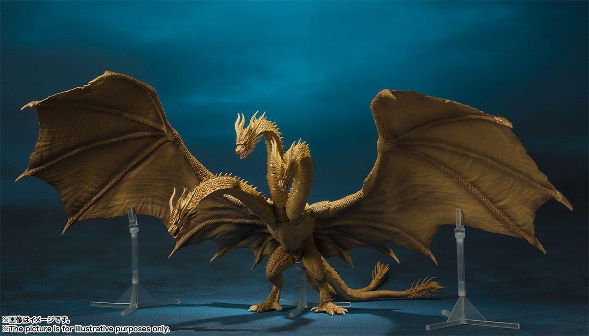1200x685 S.H.Monsterarts King Ghidorah and Godzilla 2019 Image Revealed