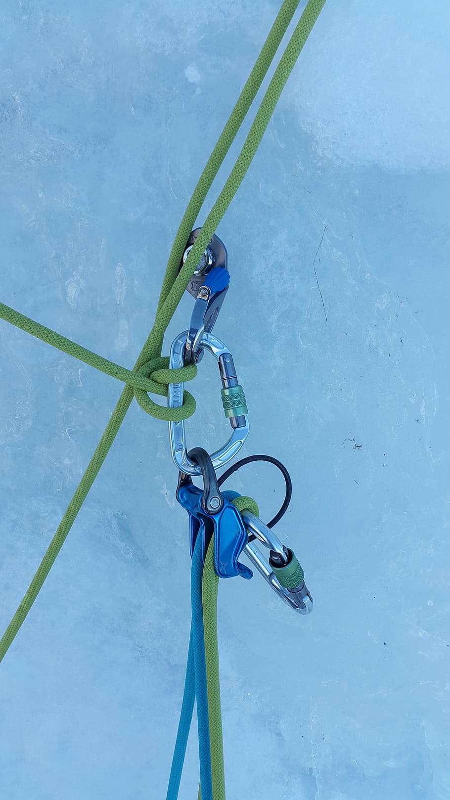 910x1618 HD wallpaper: ice climbing, stand, winter sports, steep ice, ice