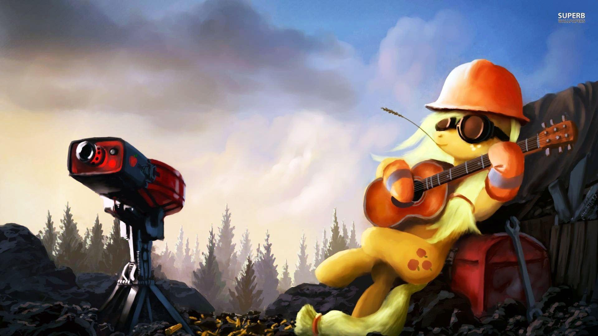 1920x1080 Applejack: Engineer Wallpaper