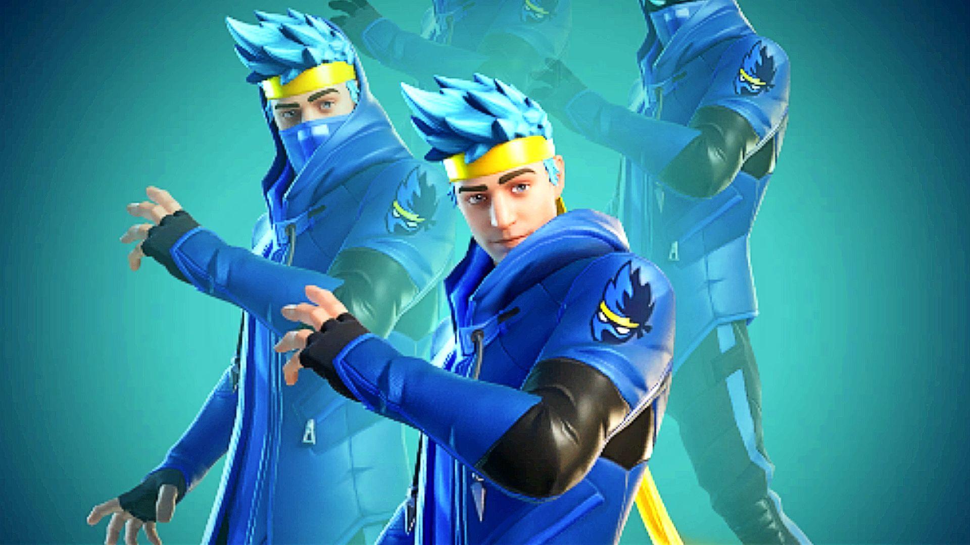 Ninja with Blue Hair in Fortnite - wide 4