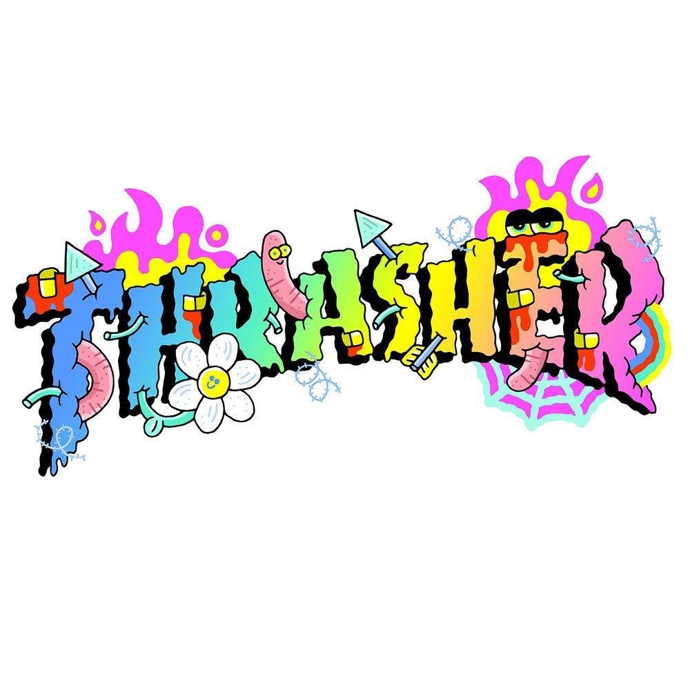 最も好ましい 炎 壁紙 Thrasher ロゴ Blogakuwolusae