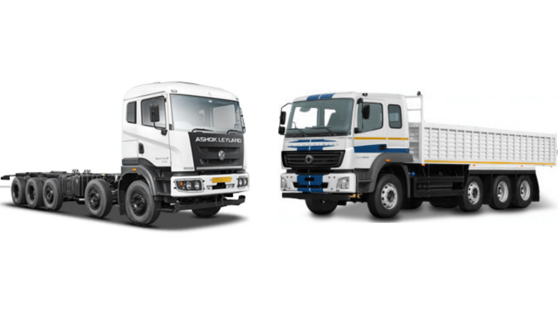 1920x1080 Compare: BharatBenz 3723R vs. Ashok Leyland Captain 3718