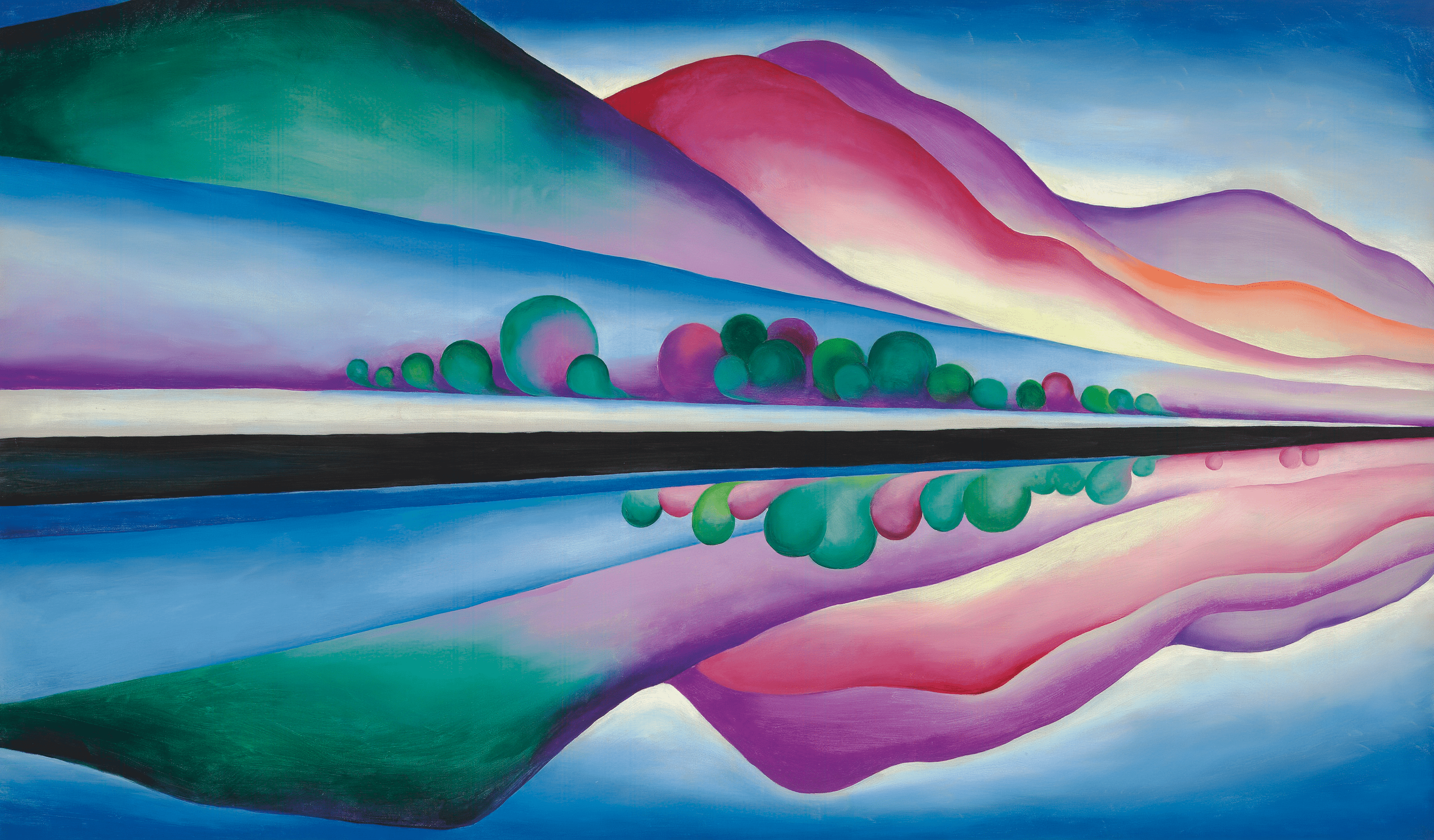 3051x1788 Georgia O'Keeffe George Reflection (1922)