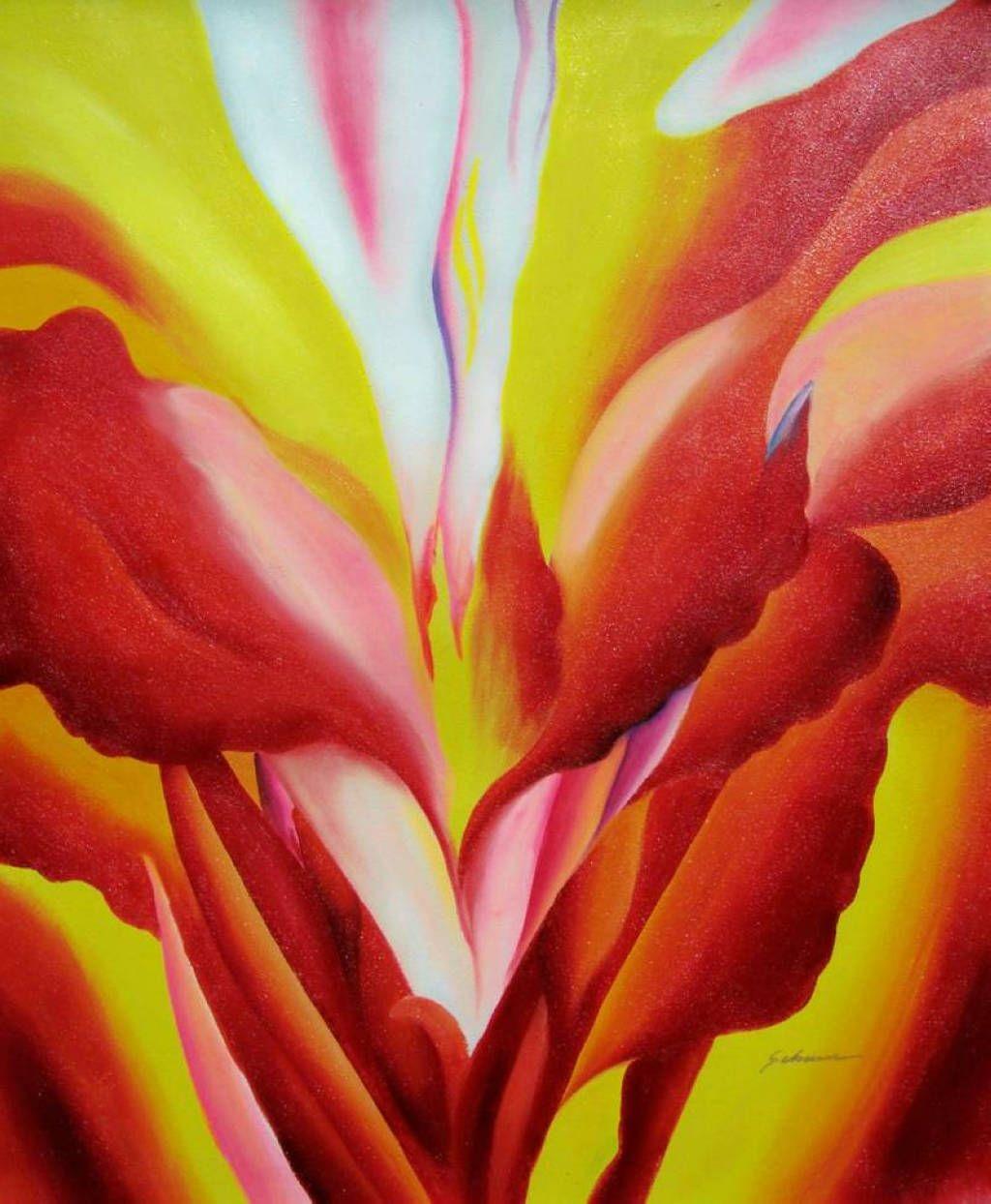 1024x1244 Flowers of Fire O'Keeffe It's actually called Red Canna