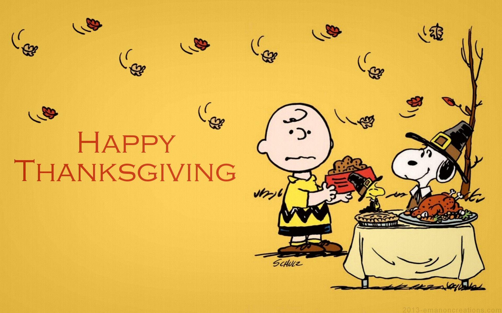 1920x1200 Peanuts Thanksgiving hình nền