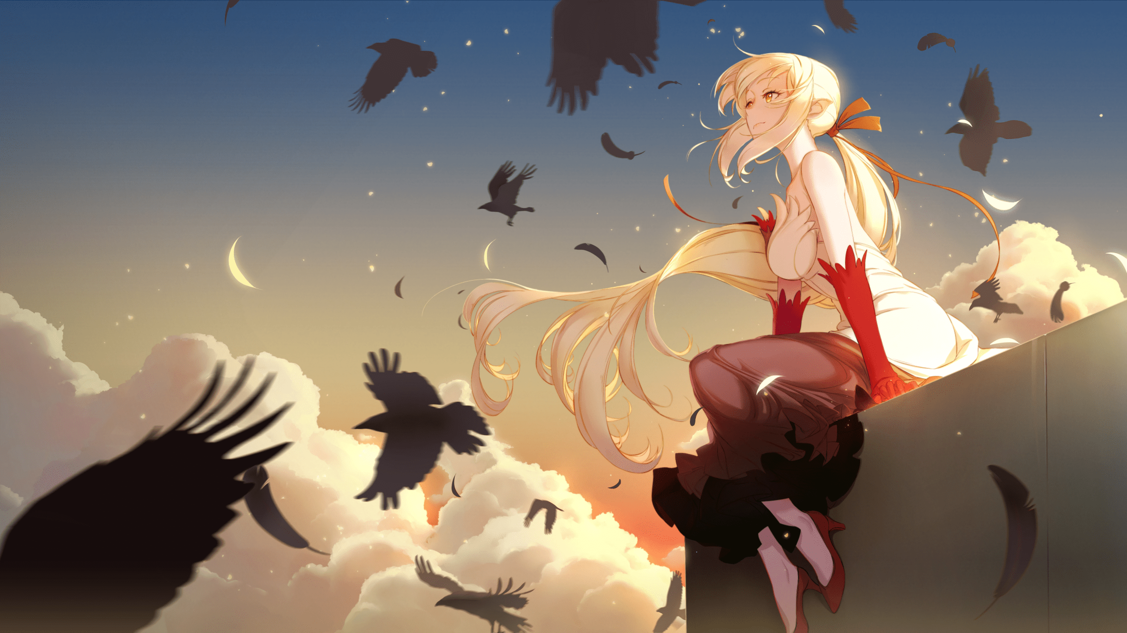 2303x1295 Kizumonogatari Anime Image Board