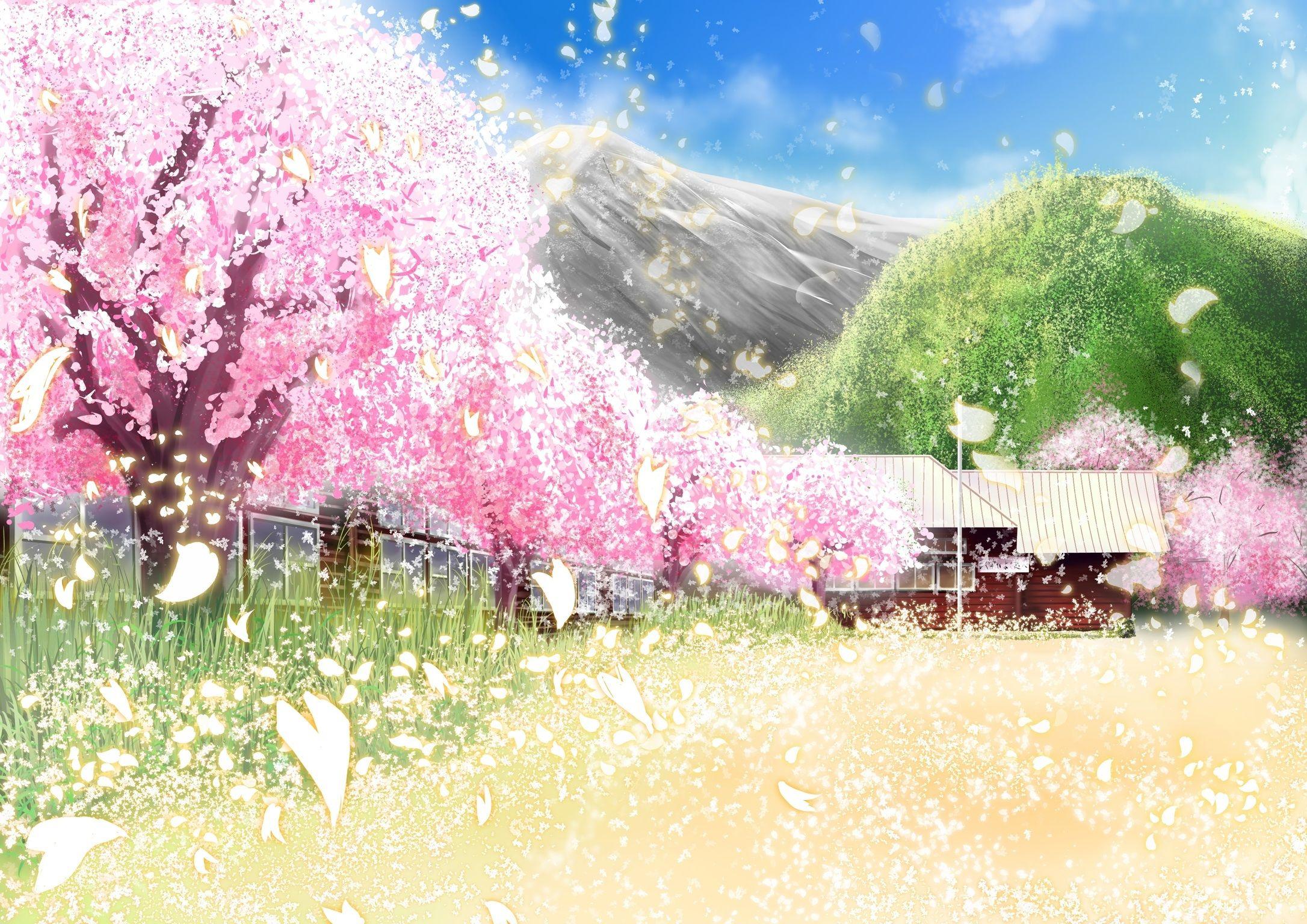 Cherry Blossom Tree Anime Wallpapers - Top Free Cherry Blossom Tree